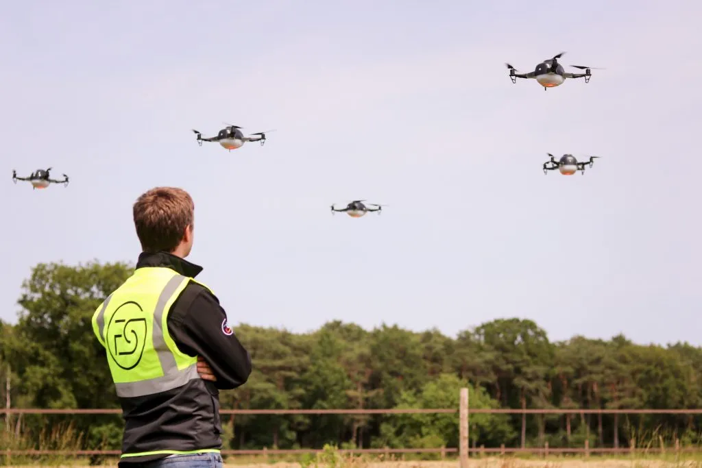 FlightShows Swarm hovering