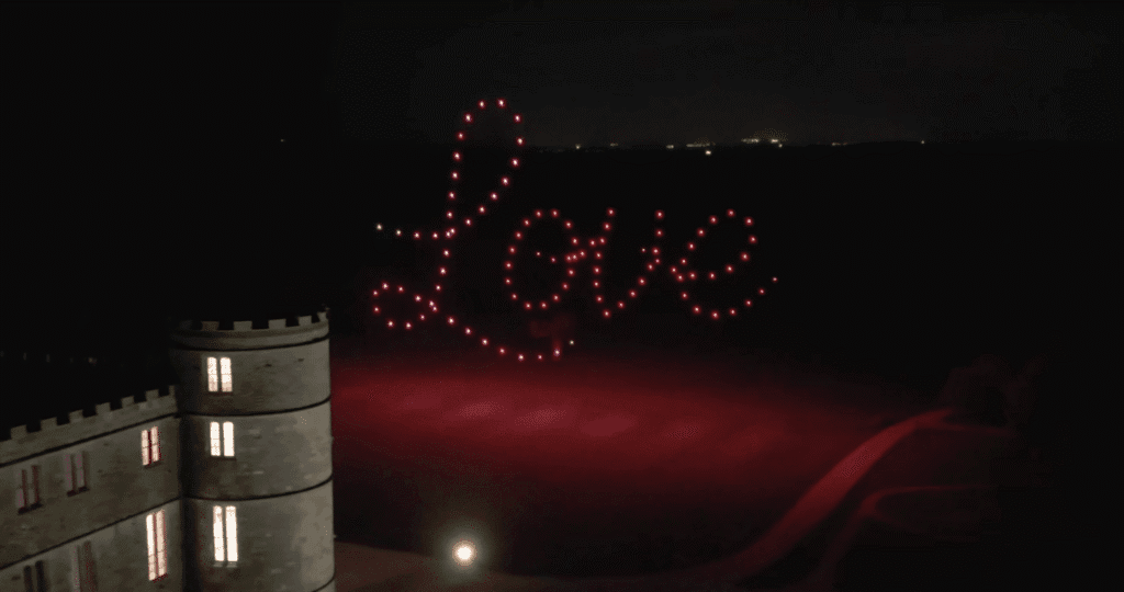 Love Wedding Drone Light Show