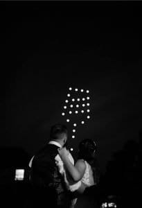Wedding Drone Show Wine Glass