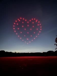 Sharma Wedding Heart Drone Show