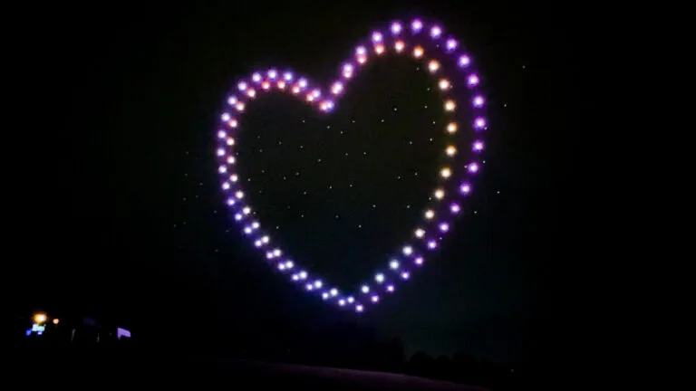 Heart Wedding Drone Light Show