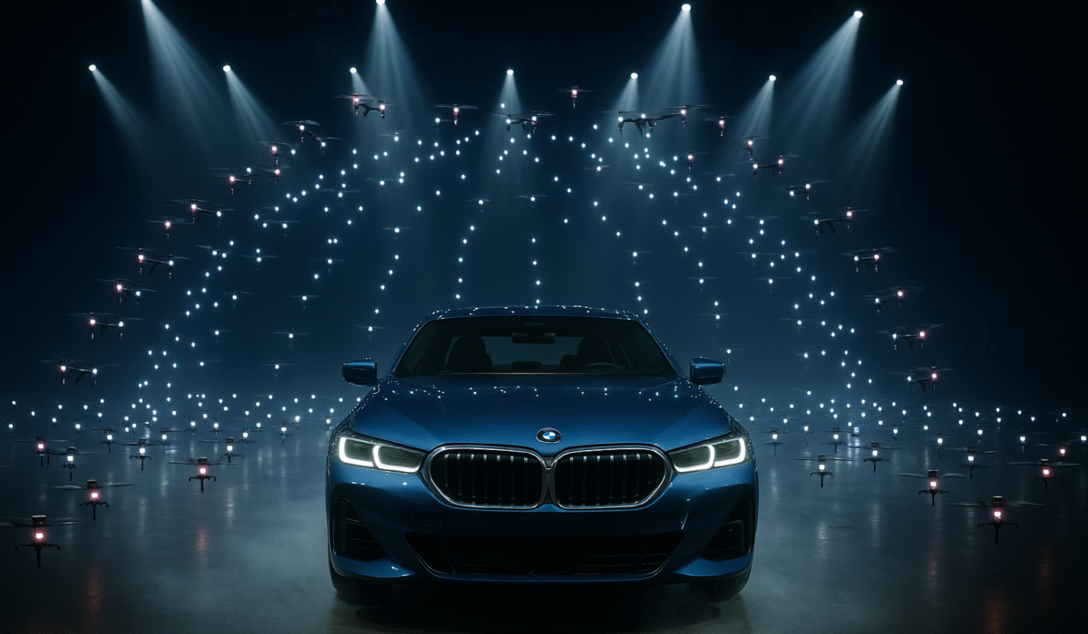 Car Launch Indoor Drone Show