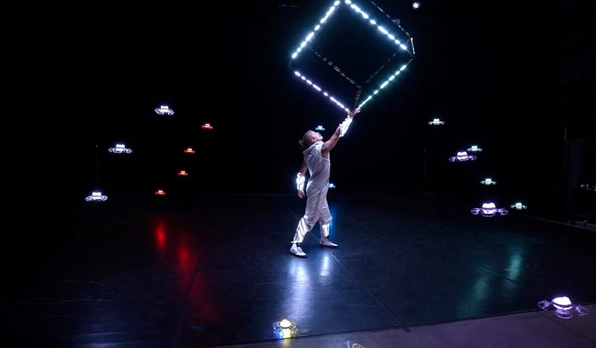 On Stage Indoor Drone Show