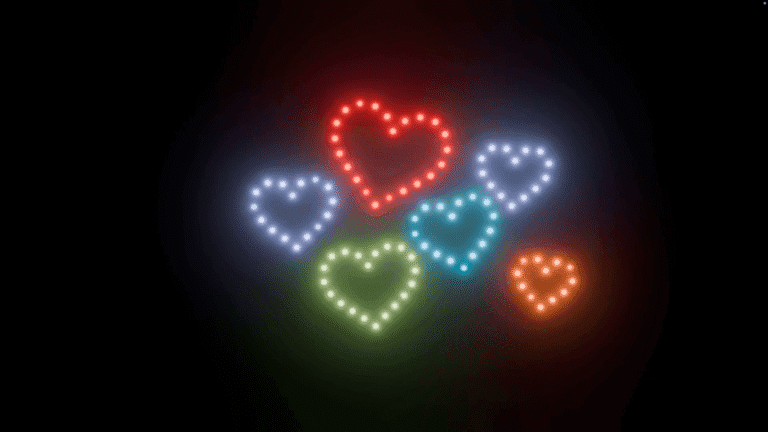 Wedding Drone Show - Hearts