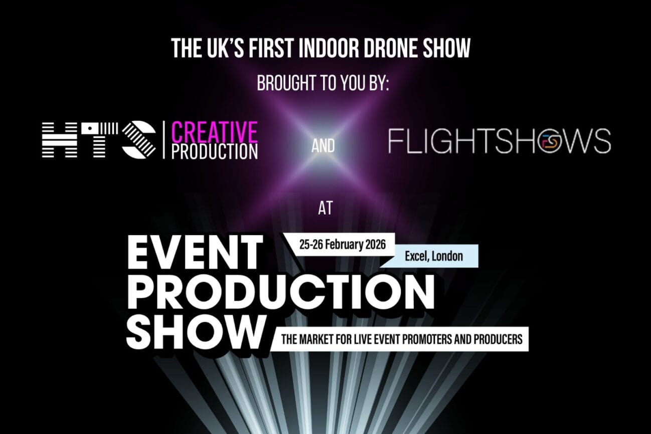 Read more about the article Indoor Drone Show Debut at EPS 2026 with HTS Creative
