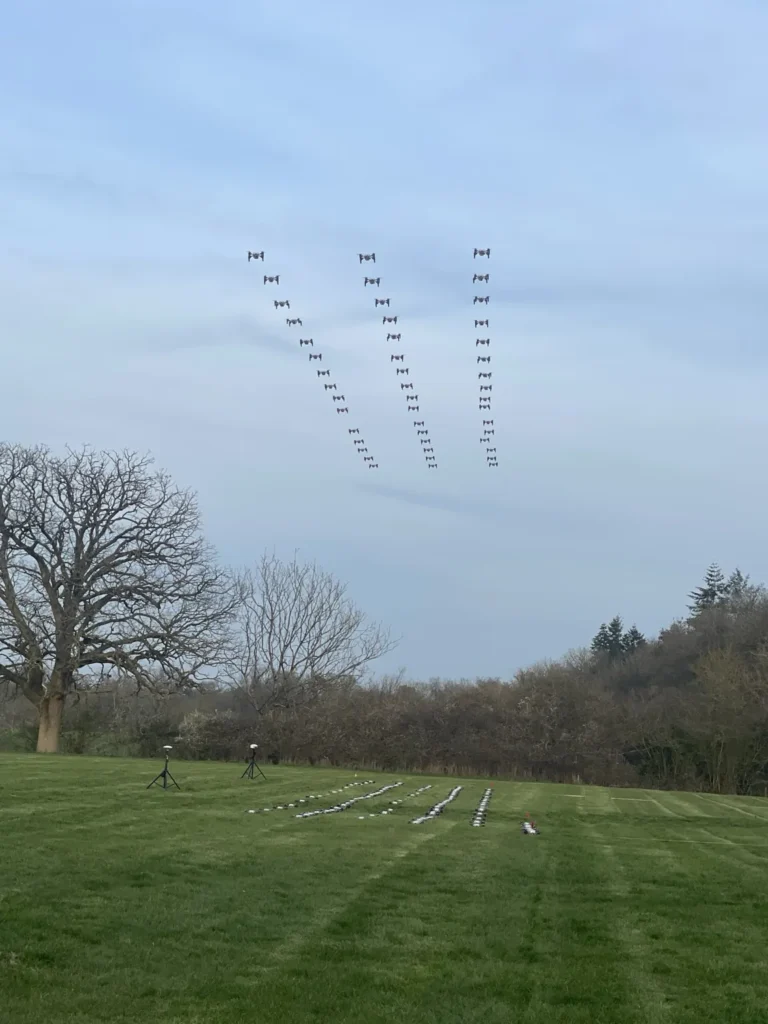 Drone Show Test Flight