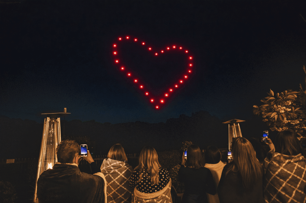 Wedding Drone Show - Hearts