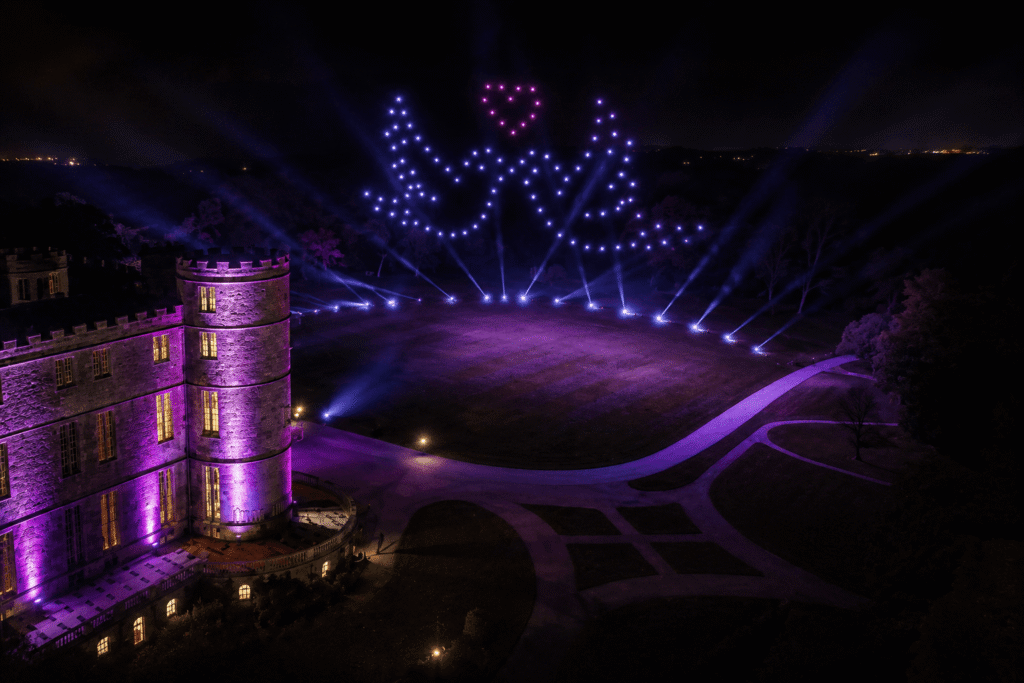 Ground Lighting with Drone Shows