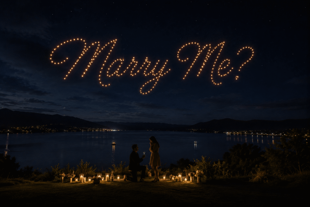Marry Me Proposal Drone Show