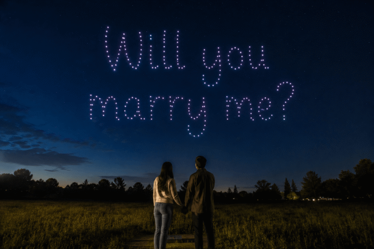 Marry Me Proposal Drone Show