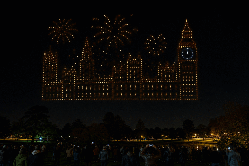 Parliament Drone Light Show