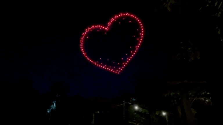 Heart Wedding Drone Show