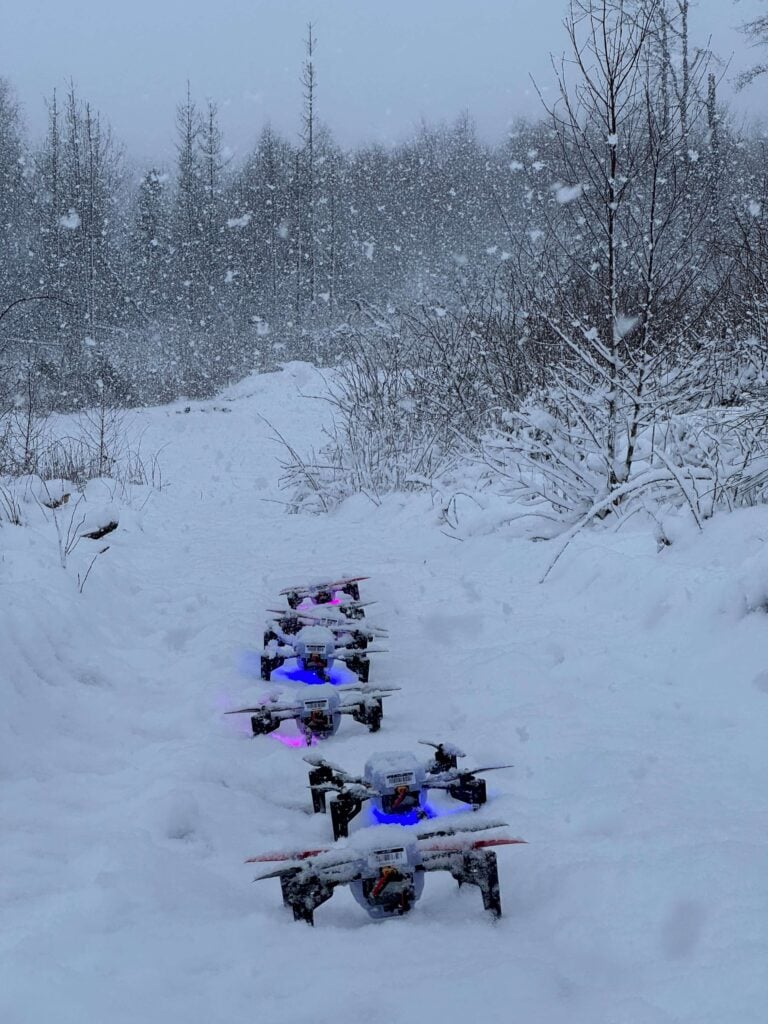 Drone Show in poor weather